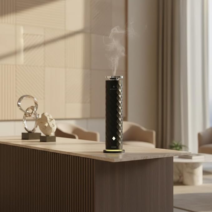 Lunar Classic 300 Smart Cold Air Diffuser,150ml Capacity, 800 Sq Ft Coverage, Ambient Lighting, Ultra-Quiet Operation (Black)