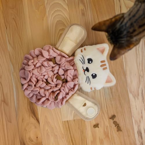 Catstages Snuffle Mat Interactive Treat Dispenser Cat Toy, 8.7" x 5.9"