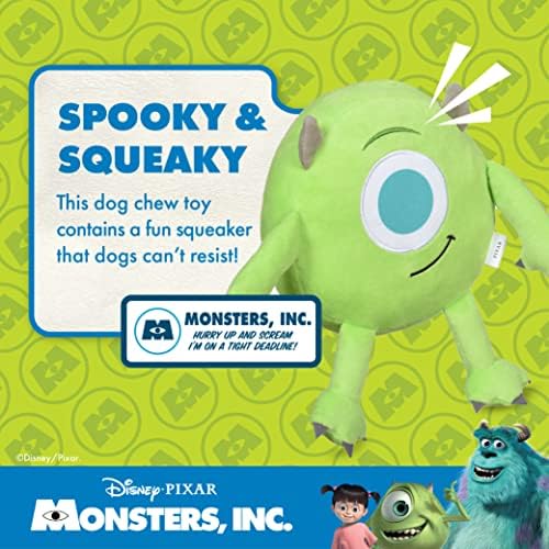 Disney for Pets Pixar Monsters Inc Mike Plush Dog Toy, 9 Inch