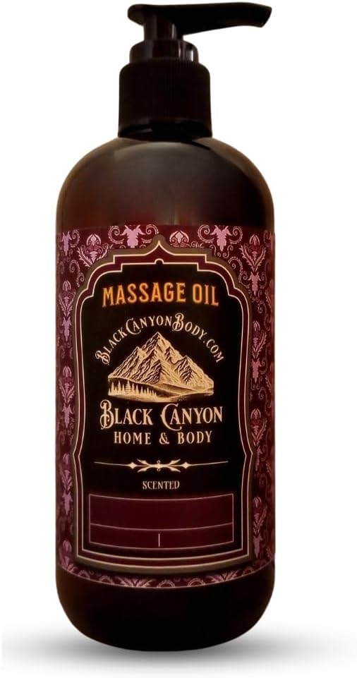 Black Canyon Bergamot Jasmine & Patchouli Scented Massage Oil, 12 Oz
