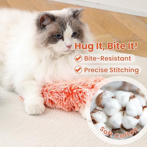 Cat Toys, 3 Pack Crinkle Catnip Pillow Toys for Indoor Cats