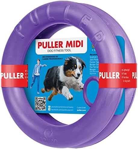 COLLAR Puller Dog Toy Ring for Small Medium Large Dogs Fetch Floating Disc