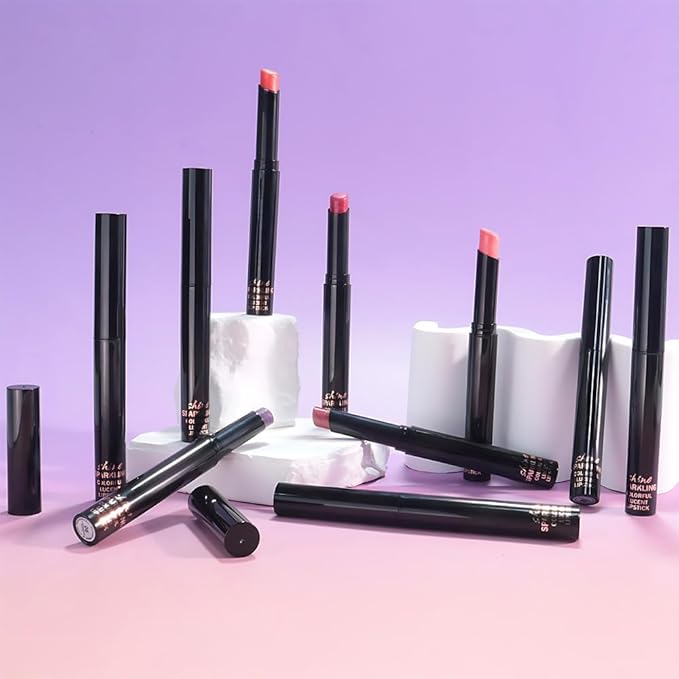 Mauve Pink Metallic Lipstick for Women,Lightweight Comfortable Non-Drying Shimmer Frosted Lipstick,Glitter Lip Gloss Stain Long Lasting Waterproof Smudge Proof 24 Hour Full Coverage Lip Makeup,Vegan