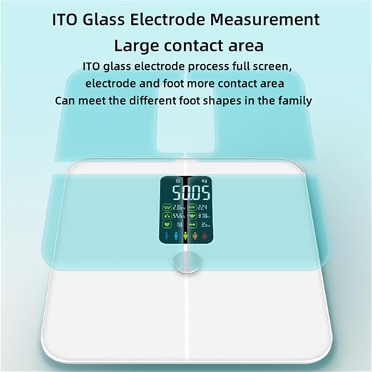 Ultra-Precision Digital Accurate Bathroom Smart Scale, Weighing Machine with All-in-One VA Display, Smart Bathroom Weighing Machine