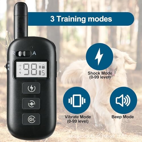 Smart Automatic Bark Stopper, 600M Remote Control Dog Trainer Pet Supplies, USB Rechargeable with LCD Display, 3 Modes, Suitable for All Dogs