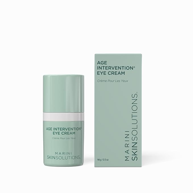 Marini SkinSolutions Age Intervention Eye Cream - Anti-Aging Formula to Visibly Reduce the Appearance of Fine Lines & Wrinkles - Cruelty Free - Made in the USA - 0.5 oz