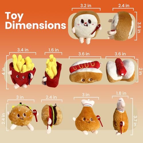 5 Pack Catnip Toys,Hamburger Shape Crinkle Toys for Indoor Cats