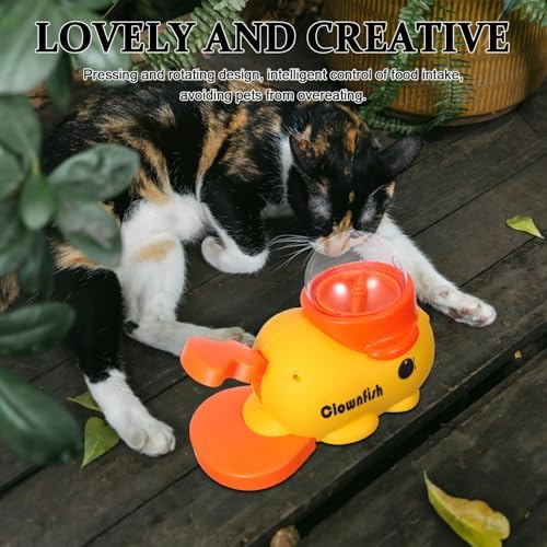 Interactive Dog Treat Dispenser Clownfish Shape for Pet Training and Outdoor Activities, Abs Material with Easy to Clean Feature and Mental Stimulation for Small Puppies