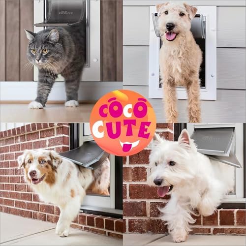 2-Pack Large Dog Door Replacement Flaps with Screws