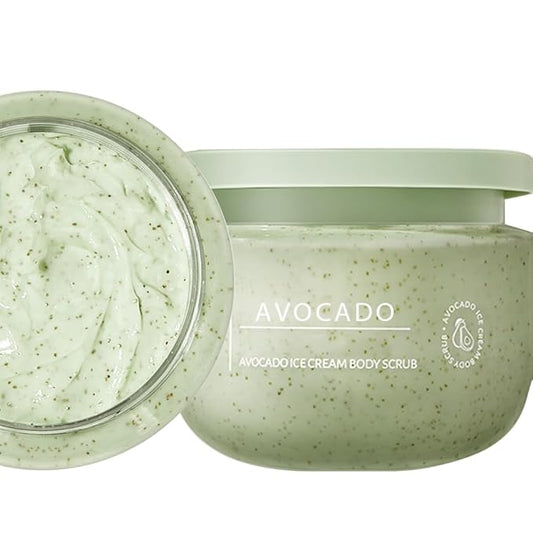 Body Scrub - Exfoliates & Deeply Nourishes for Smooth, Radiant Skin (Avocado)