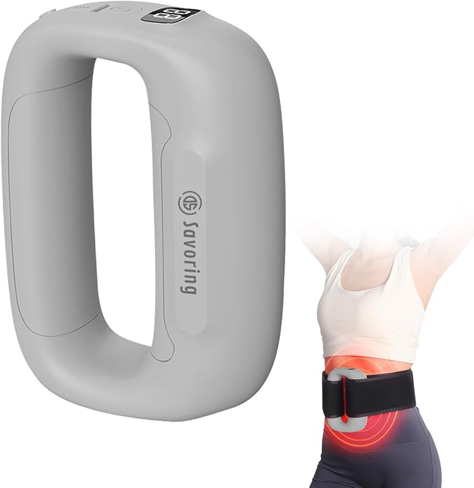 Multifunctional Full-Body Fascia Ring Massager, 3 Modes & 6 Intensities, Deep Tissue Vibration, Hands-Free Electric Massage Ring for Muscle Recovery & Relaxation, Gift for Athletes & Office Workers