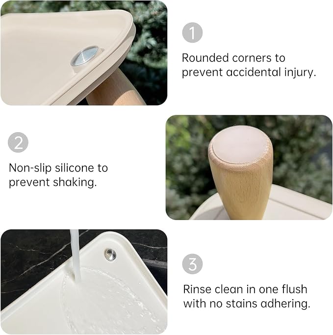 Large Elevated Cat & Dog Bowl Stand,3 inch Height Raised Feeder Compatible with Most Automatic Pet Feeders & Water Fountains, Anti-Slip & Spill-Proof Large Pet Food Tray,17 x 12 Inches (White)