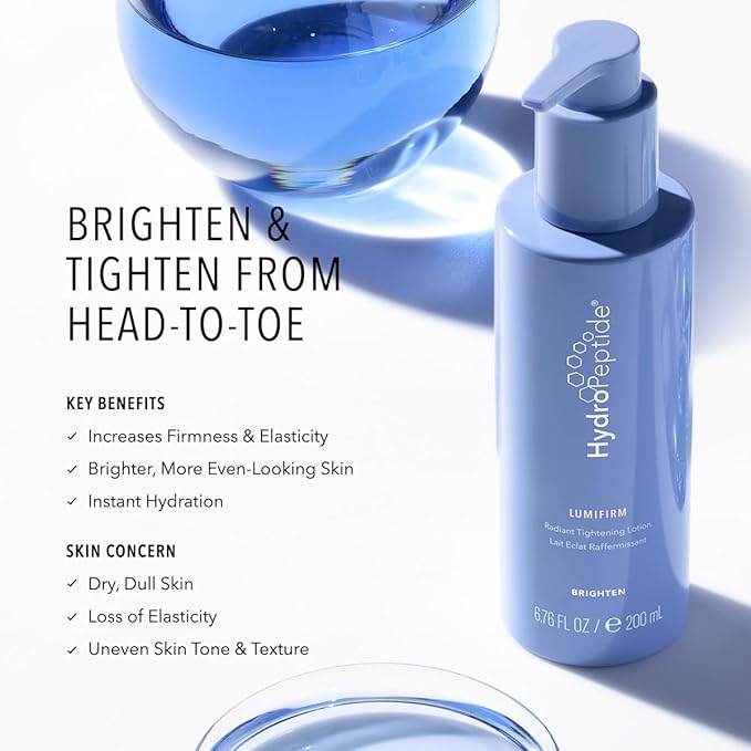 HydroPeptide LumiFirm Radiant Tightening Body Lotion, 6.76 Ounce