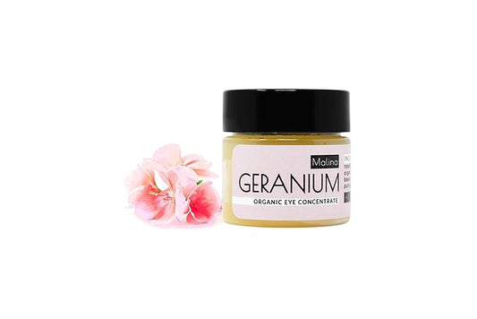 Malina™ Organic Geranium Eye Concentrate | Anti-Aging | Reduce Puffiness | Supress Inflammation | Pure Essential Oil | No Fragrance | Handmade