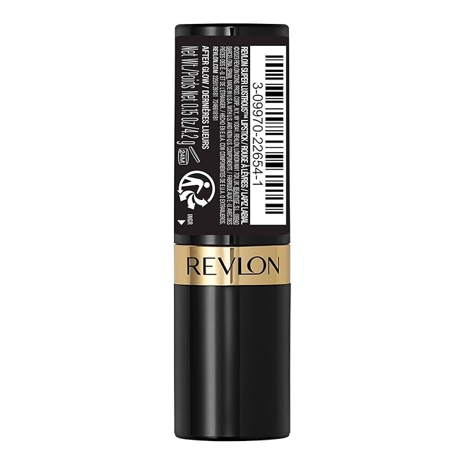 Revlon Super Lustrous Lipstick, Creamy Formula For Soft, Fuller-Looking Lips, Moisturized Feel, 801 After Glow, 0.15 oz