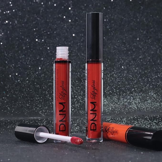 3Pcs Matte Liquid Lipstick Set, Long Lasting Waterproof Non-Transfer Lip Gloss, brick red Classic Red Lip Stain Kit for Women, Lip Stain Long Lasting 24 Waterproof Gift Makeup for Women Lippies