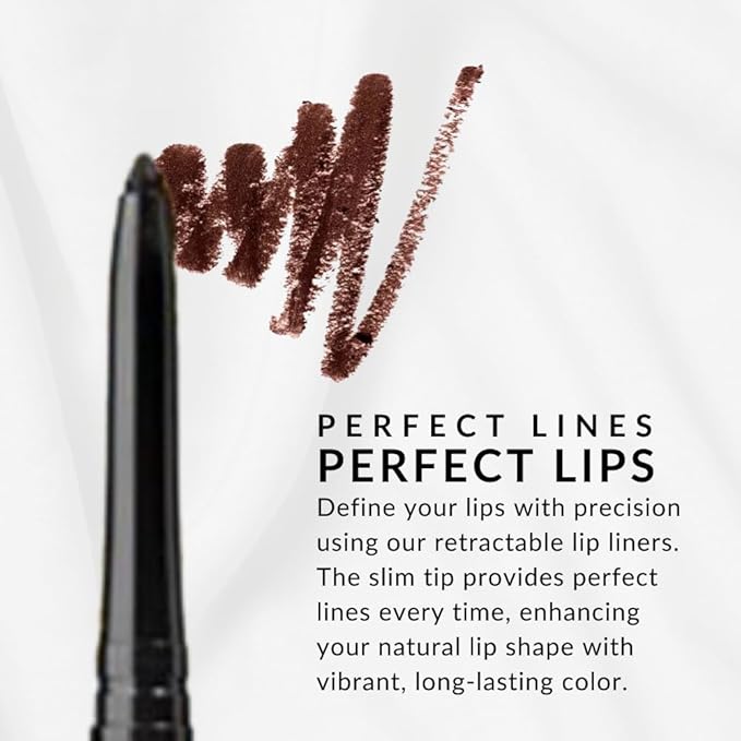 Flori Roberts Luxury Lip Pencil, Retractable Lip Liner and Filler, Vibrant Lip Makeup for Women of Color or Deeper Skin Tones