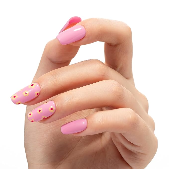 MAYCHAO 15ML Pink Gel Nail Polish, Pastel Sakura Pink Gel Polish Soak Off UV LED Curing for Nail Art Starter Manicure Salon DIY at Home, 0.5 OZ