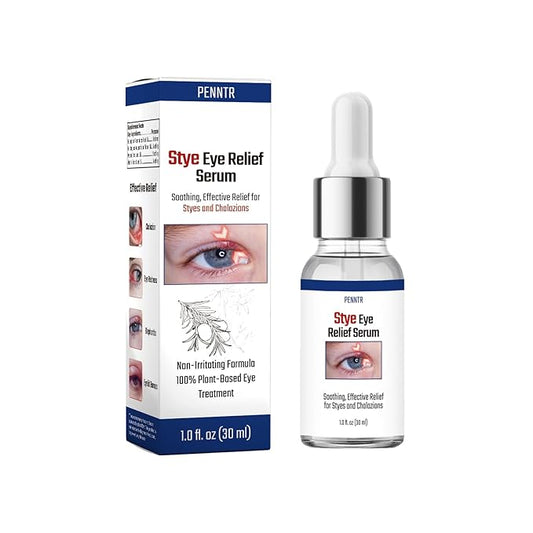Stye Eye Treatment, Chalazion Treatment Serum, Stye & Blepharitis Remover with Hippophae Rhamnoides Fruit, Helichrysum Angustifolium Flower & Persea Gratissima Oil (1 Fl. OZ (Pack of 1))