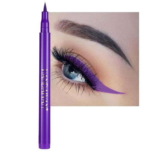 liquid eyeliner waterproof eyeliner Pigmented smudge proof eye liner liquid liner Purple