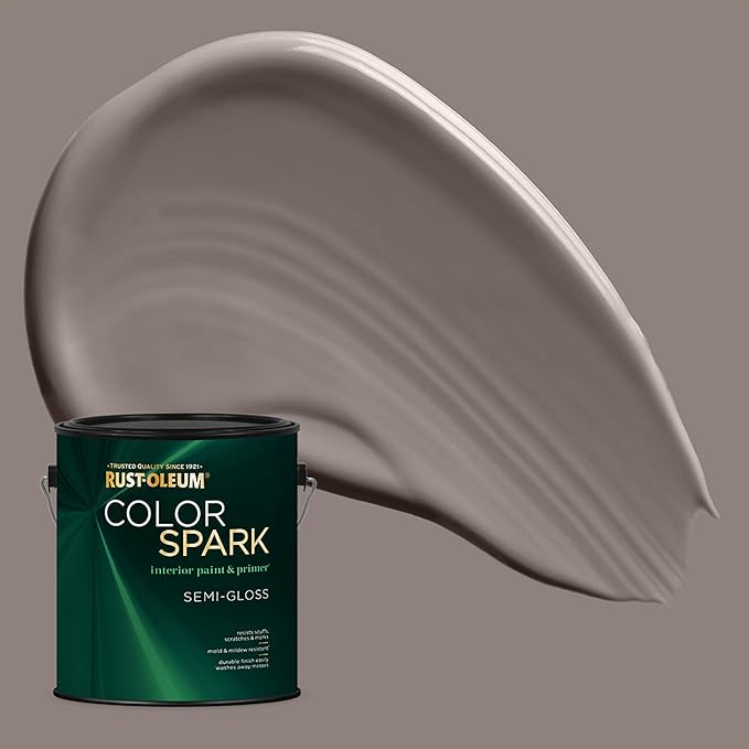 Rust-Oleum Color Spark Interior Paint and Primer in One, Semi-Gloss, South Kensington, 1 Gallon