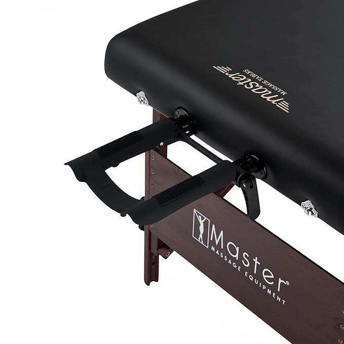 Master Massage Del Ray Pro 30" Portable Massage Table, 750lbs Capacity, Black