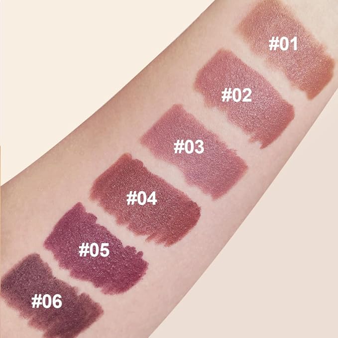 BINGBRUSH 2 in 1 Lip Liner and Lipstick Combo, Matte Lipstick Long Lasting Waterproof Lip Pencil Crayon, Smudge Proof Lip Stain,Hign pigmented Women’s Makeup(04#Spiced Cocoa)