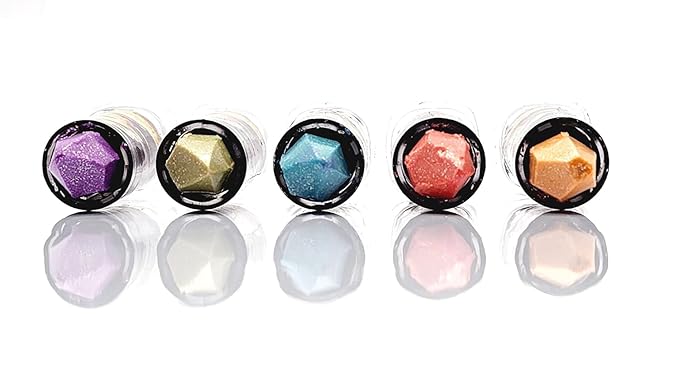PRZX Glitter Gloss Lipstick & Clear Lip Gloss Set – Waterproof, Long-Lasting, Smooth Shine Makeup Kit – 6-Piece Lip Gloss Collection for Everyday Use