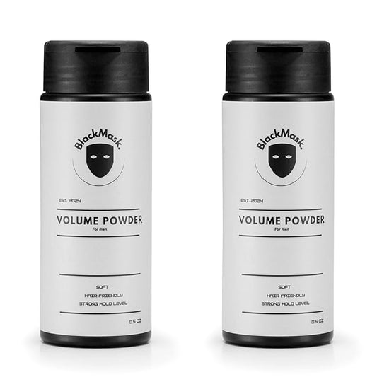 BlackMask Texture Powder for Men, Easy to Apply - Instantly Adds Texture & Volume, Strong Hold, Hair Powder for Men (Pack of 2)