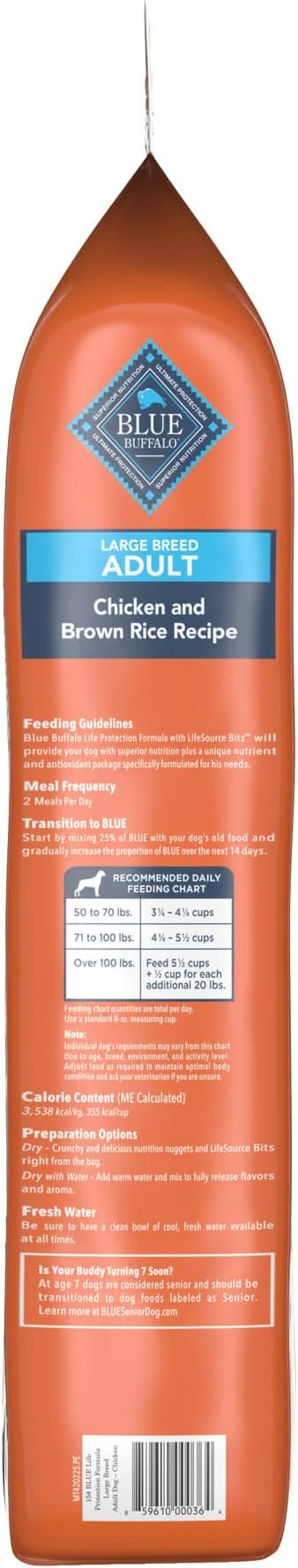 Blue Buffalo Life Protection Formula Chicken Large Adult Dog Food, 15 lb | Real Chicken #1 Ingredient, Antioxidant-Rich LifeSource Bits, Glucosamine Supports Joint Health & Mobility in Large Breeds
