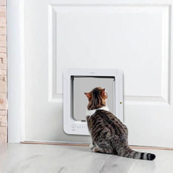 Frid Smart Door with Detection for Indoor Outdoor Pets Continued Metal Pet Door Easy Installation Modern Design Metal