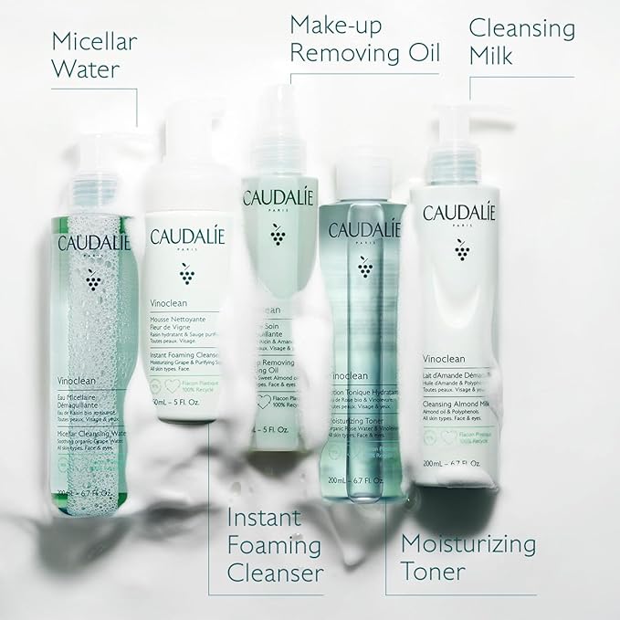Caudalie Vinoclean Gentle Instant Foaming Facial Cleanser for All Skin Types - 50 mL