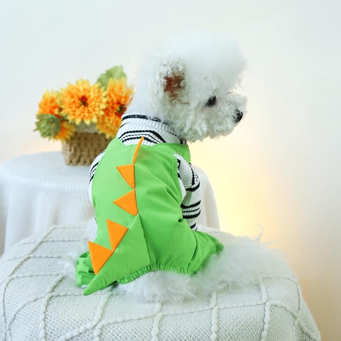 Dog Stylish Overalls Comfortable Puppy One Piece Outfits Summer Bib Overalls for Small Dogs Cute Pet Onesie Jumpsuit Chihuahua Yorkies Birthday Holiday Clothes Cat Costume