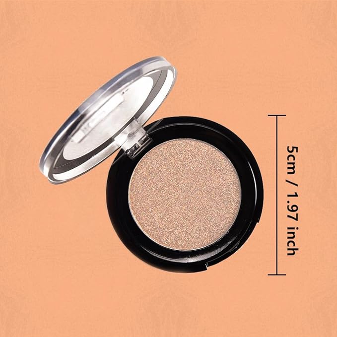 Monochrome Cream Glittle Eyeshadow Palette Makeup, High Pigment Natural Sombras Crema Para Ojos, Brown Shimmer Single Eye Shadow for Older Women, Talc, Paraben & Cruelty Free