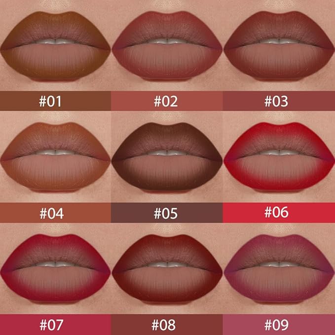 Sienna Gradient Matte Lipstick Crayon Lip Liner pencil for Women, Flawless Contour Gradual Ombre Effect lip Pencil, Long Lasting Waterproof Smudge Proof Lipstick Pencil 04#