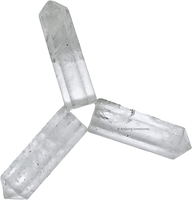 Amazing Gemstone Crystal Points Bulk Healing Crystals & Stones - Premium Single Terminated Healing Wand Point Bulk Crystals for Crafts, Crystal Grid, DIY Work