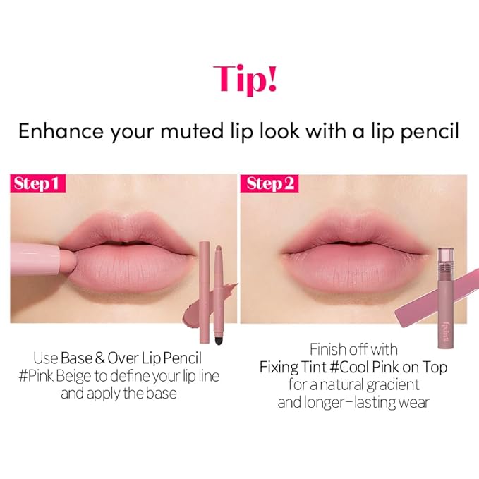 ETUDE Fixing Tint #12 Salmon Brick (4g) | Long Lasting High Pigmented Liquid Lipstick | Waterproof Lightweight Matte Finish Lip Stain | Full Coverage | Korean Makeup, Kbeauty