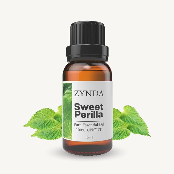 Sweet Perilla Essential Oil – 100% Pure & Natural Essential Oils | Lab Tested Uncut Aromatherapy Oils for Relaxation, Skin & DIY Spa | Premium Perilla Seed Oil 10ml