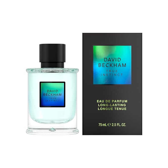 David Beckham True Instict Eau de Parfum 2.5 fl oz (Pack of 1), Notes of Pine, Cedarwood, and Vetiver, Men's Fragrance, Long Lasting, Everyday Fragrance, Travel Size
