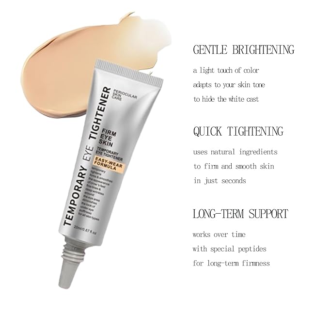 Perfection Eye Tightener, Instant Firming Primer, Gentle Skin Care Moisturizing Eye Tightener Cream with Brush for Fine Lines, Wrinkles and All Skin Types (1)