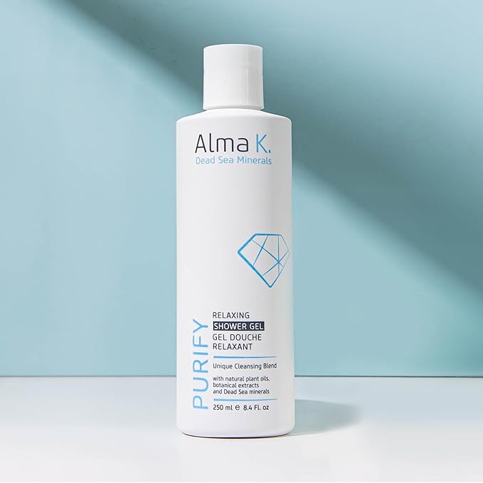 ALMA K Relaxing Shower Gel - Nourishing Women and Men's Body Wash - Skincare with Dead Sea Minerals, Avocado Oil - White Tea and Neroli Scent - 8.4 oz (Pack of 2)