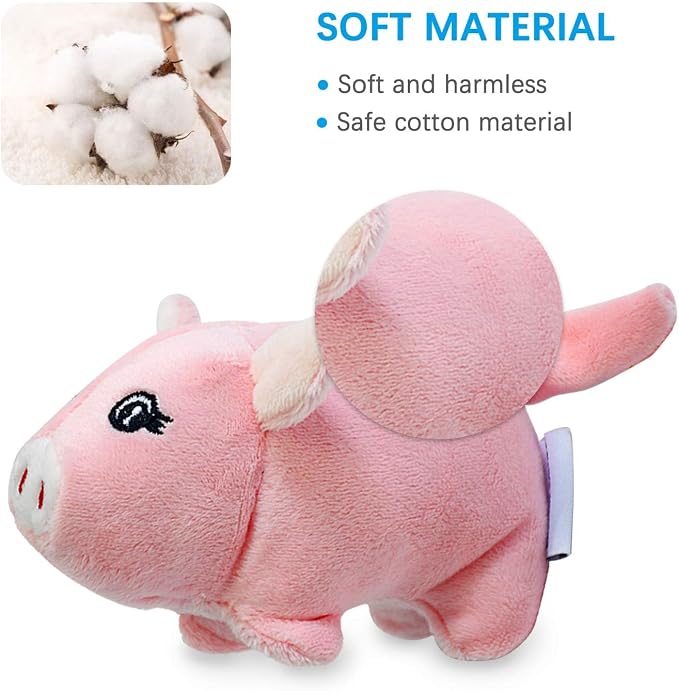 Squeaky Plush Dog Toy 6 Pack for Puppy, Small Stuffed Puppy Chew Dog Toys | Stuffed Animal Puppy Toys, Bulk with Squeakers, Cute Soft Pet Toy for Small Medium Size Dogs
