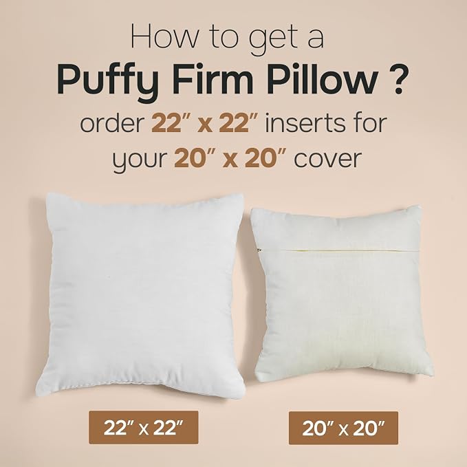CanvasChamp Throw Pillow Inserts Pack of 2, Lightweight Soft Polyester Decorative Pillow Covers - 12" W x 16" H Bed & Couch Pillows