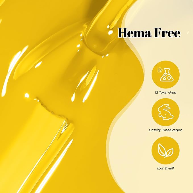 YTD Likomey Apricot Leaf Yellow Gel Nail Polish,15ml Salon Home DIY Manicure and Pedicure Fall Winter UV Color Varnish,HEMA Free TPO Free,CS465