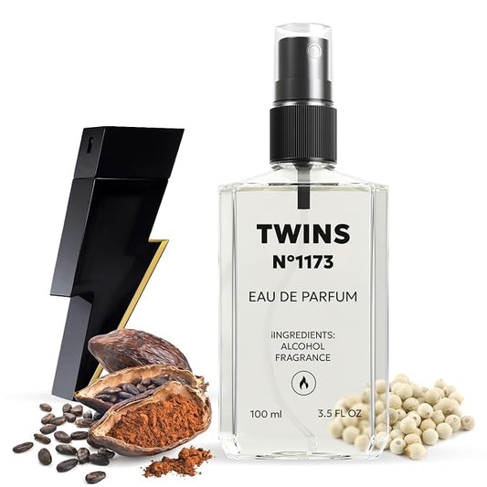 TWINS Impression of Bad Boy | Perfume for Men Eau de Parfum | No.1173 | 3.4 Fl Oz / 100 ml