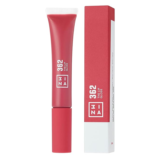 3ina MAKEUP - Vegan - Cruelty Free - The Lip Gloss 362 - Pink Lip Gloss - Mirror-effect - Glossy Look - Creamy Texture - Highly Pigmented - Lip Gloss with wand