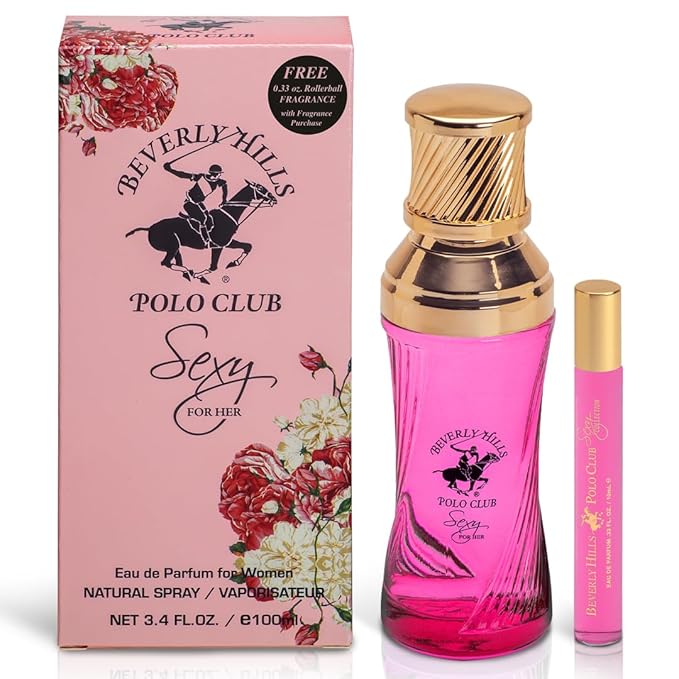 Beverly Hills Polo Club SEXY FOR HER - Perfume for Women with Notes of Citrus, Jasmine and Rose - Fresh & Floral Fragrance Scent - Eau De Parfum Spray 3.40fl.oz / 100ml (Packaging May Vary)