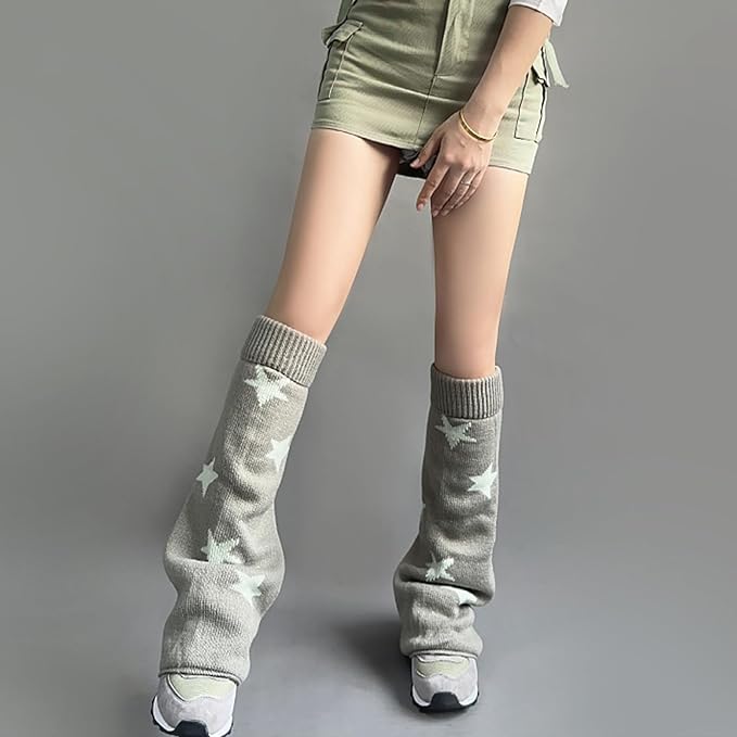 Sexybody Women's Leg Warmers Fashion Knit Warmers Long Socks Cute Y2K Kawaii Japanese Lolita Harajuku Accessories for Girls