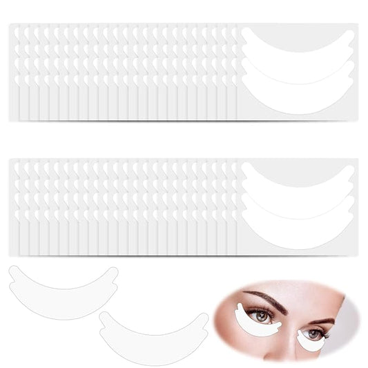 Eye Pads Lash Extensions, 100 PCS Non-lint Foam Eye Pads Eyes Patches Eyelash Lift Pad Sticky Under Eyes Pad for Home Salon Lash Extensions Perming Tinting Lifting