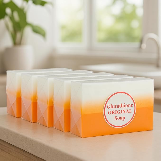 Relumins Glutathione Soap Bars – Holidays Deep Cleansing & Hydrating Soap for Smooth, Refreshed Skin – Gentle Exfoliating Formula with Kojic for Face & Body – 5 x 150g Bars